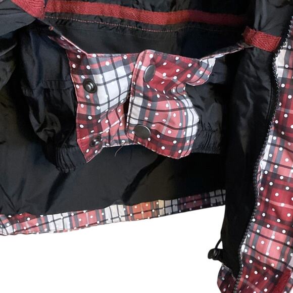 Burton Jacket KIDS Size S Ski Plaid Snowboard Dryride Hooded Waterproof UNISEX - Picture 10 of 16
